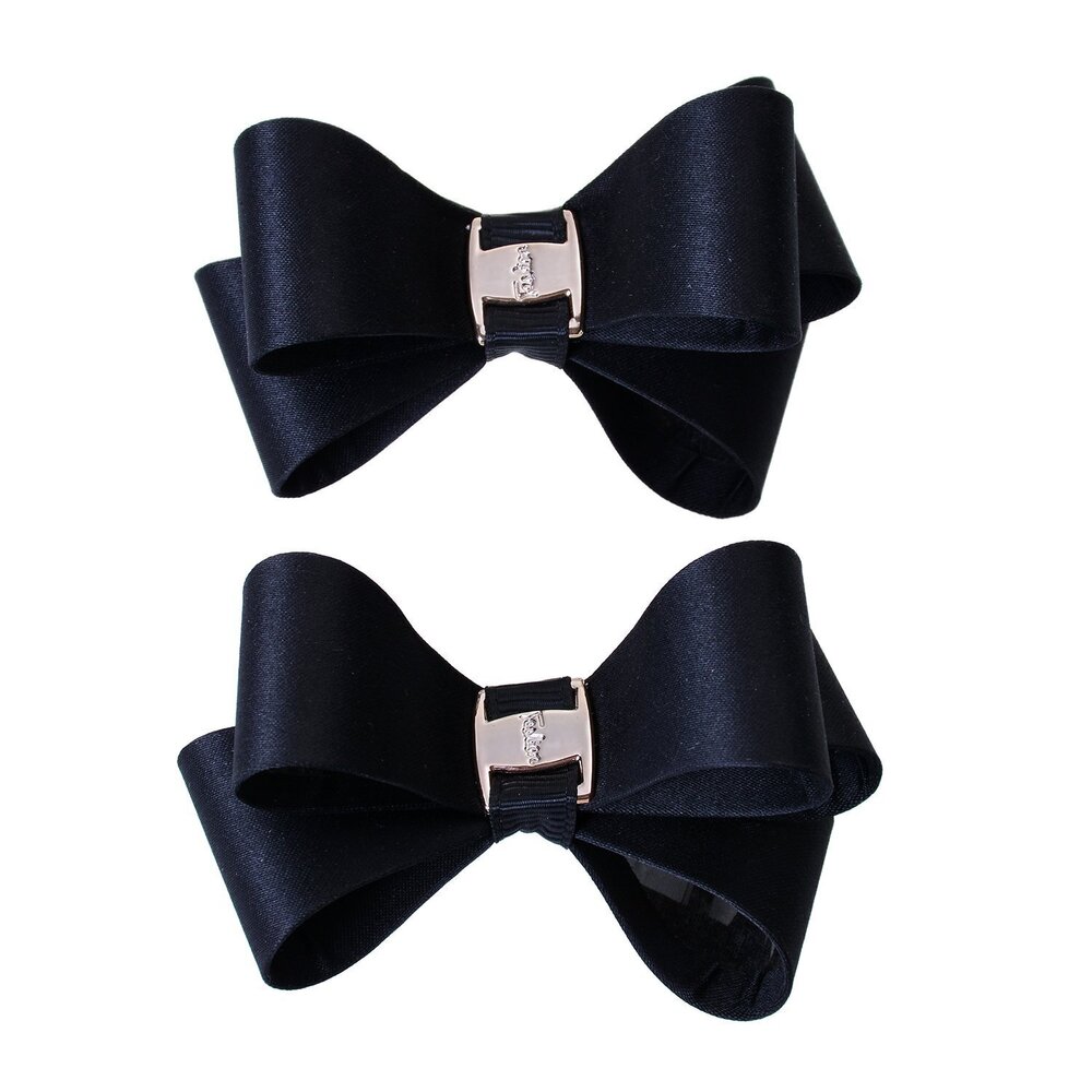 6320 2 Pcs Simple Fashion Color Black White Red Assorted Color Fabric Bow